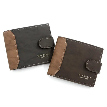 Bicolor Men’s Wallet with Magnetic Closure