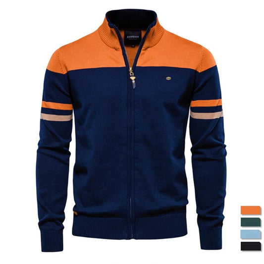 Modern Zip-Up Knit Sweater – Comfortable & Stylish Fit