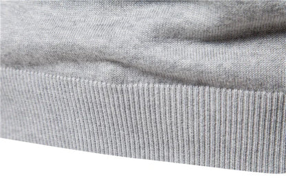 Men’s Casual Striped Knit Sweater – Modern Style for Fall and Winter