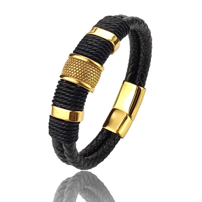 Steel Accent Braided Bracelet