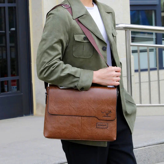 Men’s Messenger Bag – Timeless Sophistication for Stylish Men | Perfect for iPad and Laptop