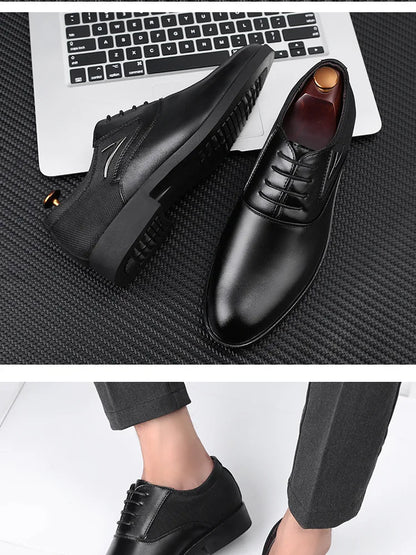Herrenschuhe – Klassisches Freizeitleder, weich und formell