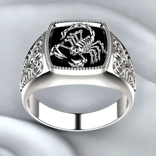 Scorpion Signet Ring – Bold Zodiac Power