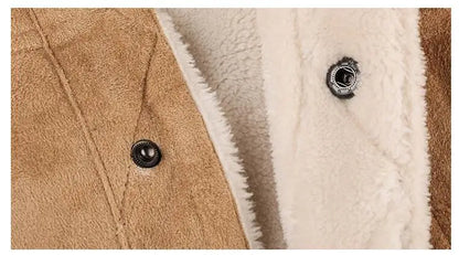 Men’s Vintage Sherpa-Lined Jacket – Rugged Winter Style