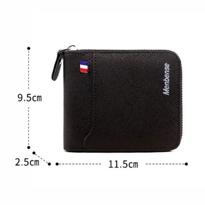 Compact Men’s Zip Wallet – Stylish & Secure