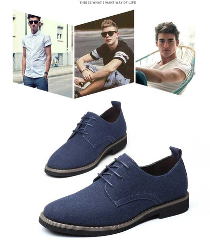 Herren Freizeitschuhe - Wildleder mit Schnürsenkeln