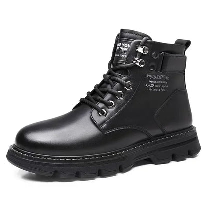 Neuer Motorradstiefel - Wasserdichter Lederstiefel 