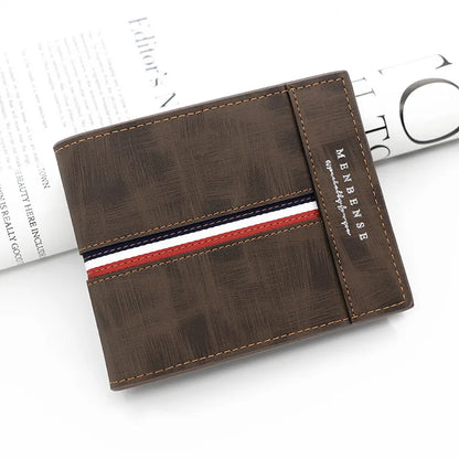 European Style Wallet with Tricolor Detail