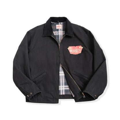 Men’s Workwear Style Jacket with Front Zipper and Utility Pockets