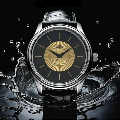 Luxury Brand Men's Business Waterproof Quartz Leather Wrist Watch