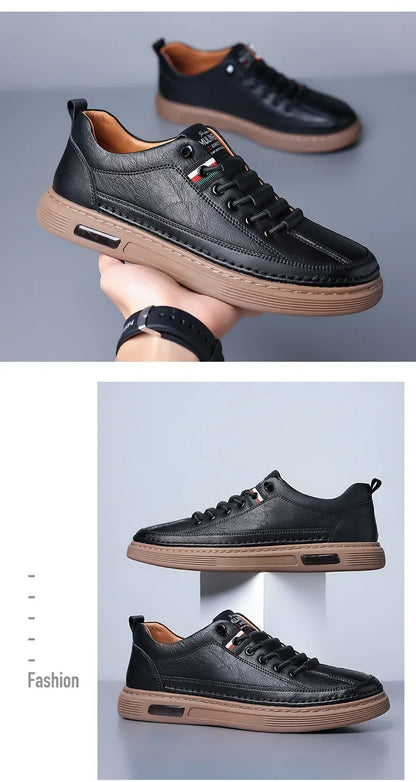 Men's Versatile Casual Shoes - Ultra Soft Leather and Pleasure