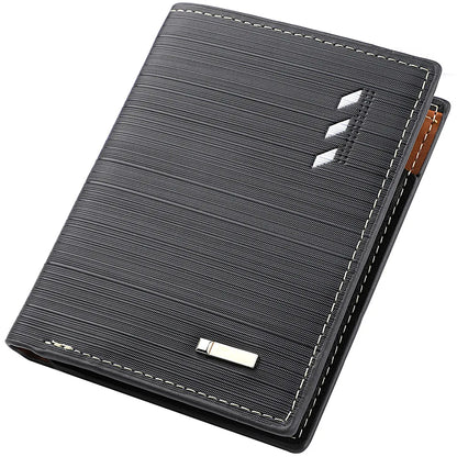 Men’s Premium Textured Wallet with Two-Tone Interior