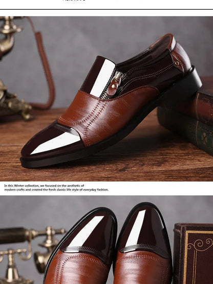 Formelle Lederschuhe für Herren – spitze Zehenpartie, lässige Luxus-Herrenschuhe für Herren 