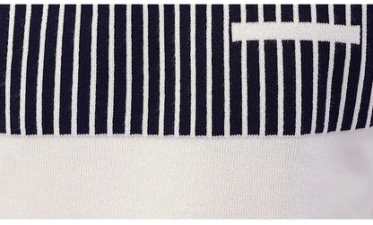 Men’s Sweater with Vertical Stripe Detail