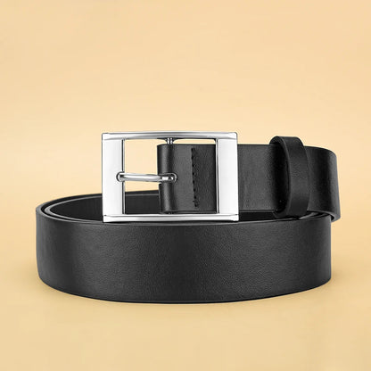 Men’s Leather Belt with Classic Buckle – Timeless and Versatile