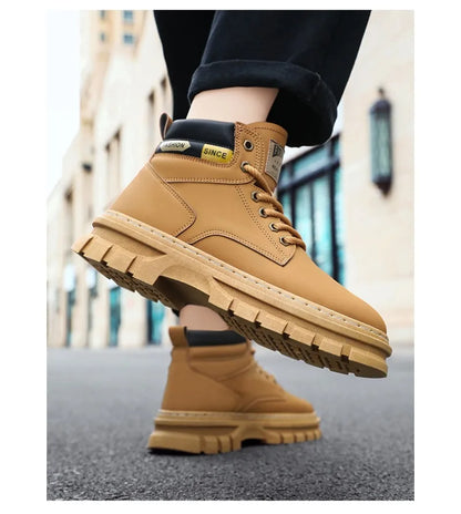 Herren Lederstiefel – Bequeme Retro Boots für Männer