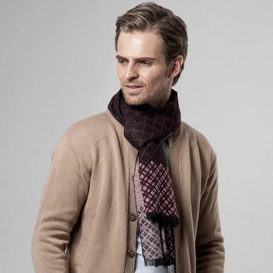 luxury men's scarf, high quality for men