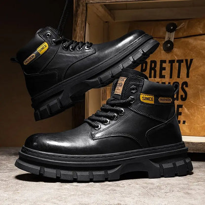 Herren Lederstiefel – Bequeme Retro Boots für Männer