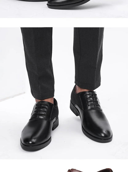 Herrenschuhe – Klassisches Freizeitleder, weich und formell
