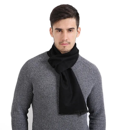 Men's Pashmina Scarf for Men, Wool Scarf for Winter.