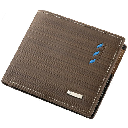 Men’s Premium Textured Wallet with Two-Tone Interior