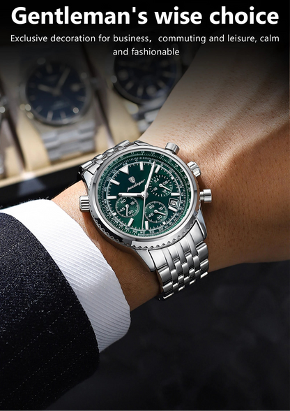 Luxury Men’s Watch with Functional Chronograph