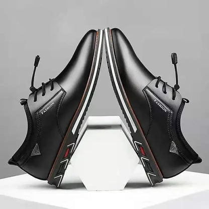 Freizeitschuhe im britischen Stil für Herren – Hochwertige Schuhe aus Kunstleder 