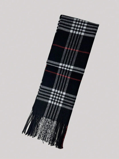 Warm Scarf - Winter Design, Men's Shawl.