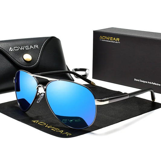 Men’s Aviator Sunglasses – Polarized Lenses & UV400 Protection
