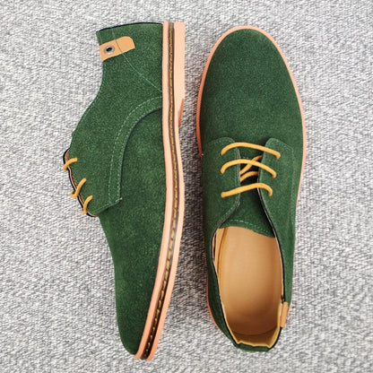 Oxford-Schuhe aus Wildleder und Leder für Herren – klassische Freizeitschuhe