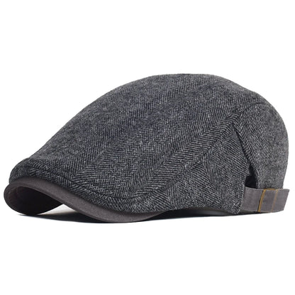 Men's Vintage Beret in Textured Fabric