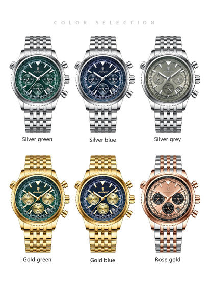 Luxury Men’s Watch with Functional Chronograph