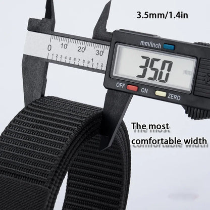 Men’s Tactical Belt with Quick-Release Metal Buckle – Heavy-Duty Nylon Strap