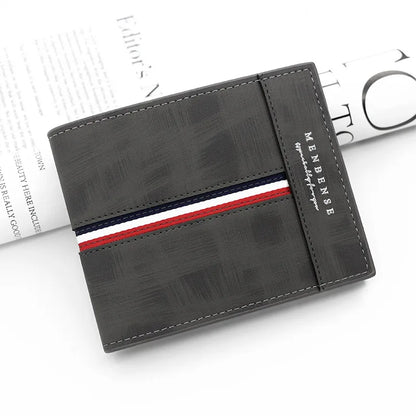 European Style Wallet with Tricolor Detail