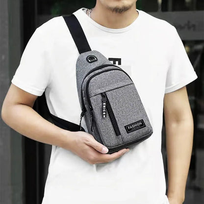 Men’s Casual Crossbody Sling Bag – Lightweight Urban Chest Pack for Daily Essentials