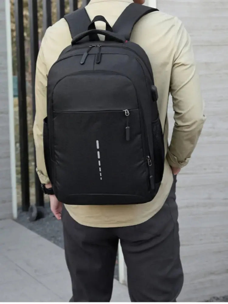 Men’s Premium Anti-Theft Backpack with USB Port – Modern Waterproof Design & Large Capacity for Laptop