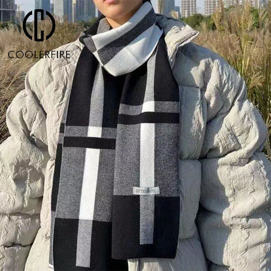 Men’s Geometric Scarf – Modern & Bold Style