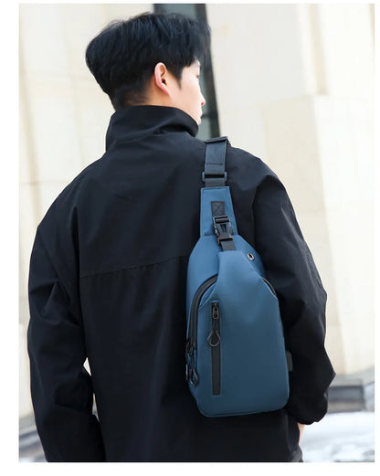 Men’s Sling Crossbody Bag – Compact, Modern, and Waterproof