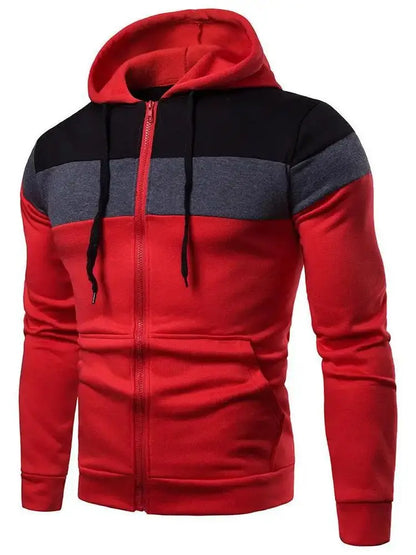 Men’s Tricolor Hoodie – Bold Look with Sporty Style