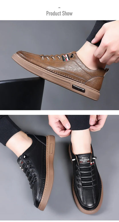Men's Versatile Casual Shoes - Ultra Soft Leather and Pleasure