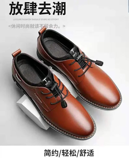 Freizeitschuhe im britischen Stil für Herren – Hochwertige Schuhe aus Kunstleder 