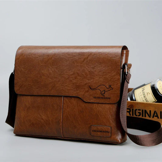 Men’s Messenger Bag – Timeless Sophistication for Stylish Men | Perfect for iPad and Laptop