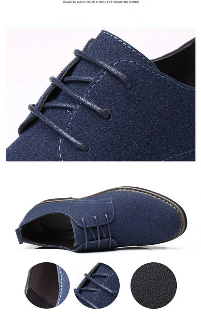 Herren Freizeitschuhe - Wildleder mit Schnürsenkeln