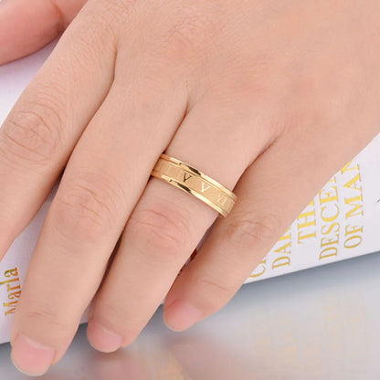 Roman Numeral Band Ring – Classic Style Reimagined