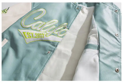 Men’s “California” Varsity College Jacket with Embroidered and Sporty Details
