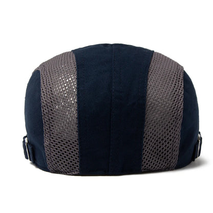 Men's Beret With Breathable Mesh and Side Adjustment