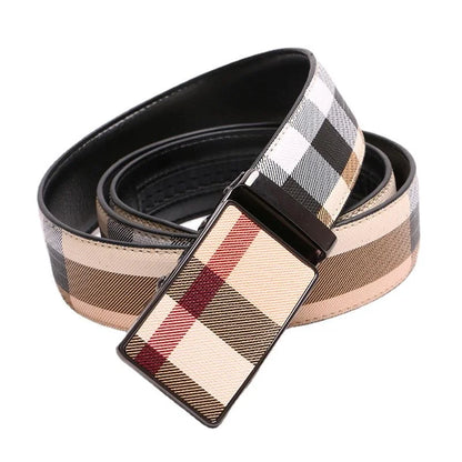 Men’s Designer Belt with Automatic Buckle – Modern and Stylish