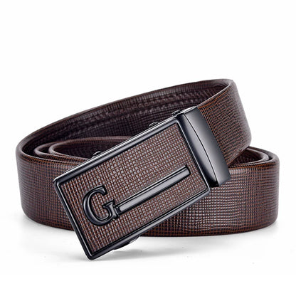 Men’s Automatic Buckle Belt – Elegant Leather Waistband