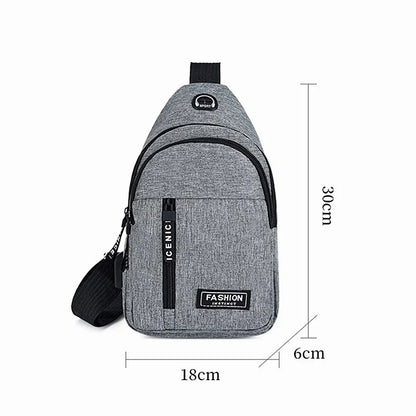 Men’s Casual Crossbody Sling Bag – Lightweight Urban Chest Pack for Daily Essentials