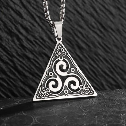 Viking Rune Circle Pendant Necklace